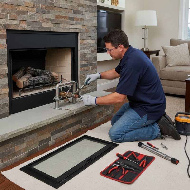 Gas Fireplace Repair detail